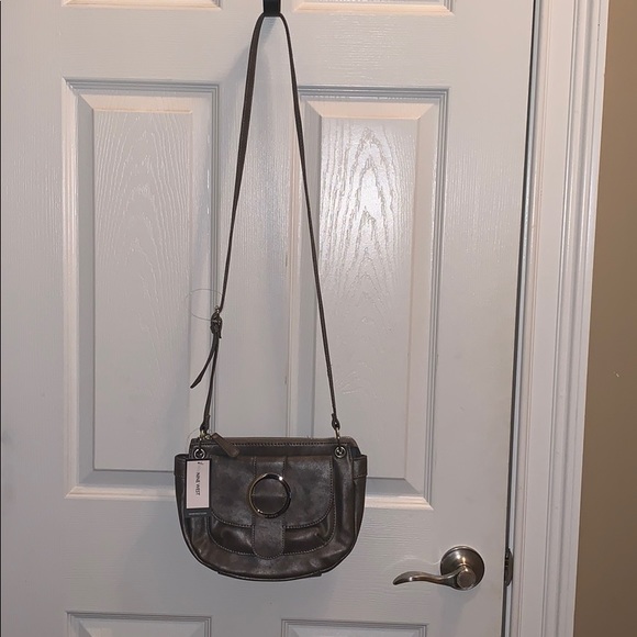 Nine West Handbags - NWT Nine West Crossbody Purse Silver Pewter Bag